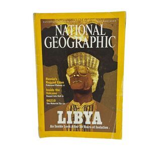 National Geographic Magazine November 2000 Libya Russia Volcano 90210 BENT PAGES